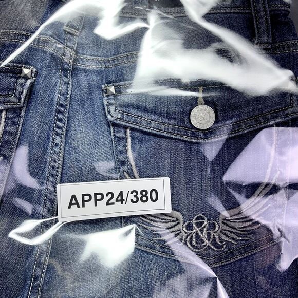 Rock &‎ Republic Slim Straight Jeans Womens Size 8 Light Wash Blue Flap Pocket - Picture 14 of 14